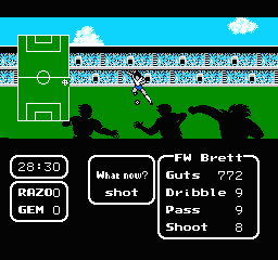 Tecmo Cup Soccer Game gameplay screenshot